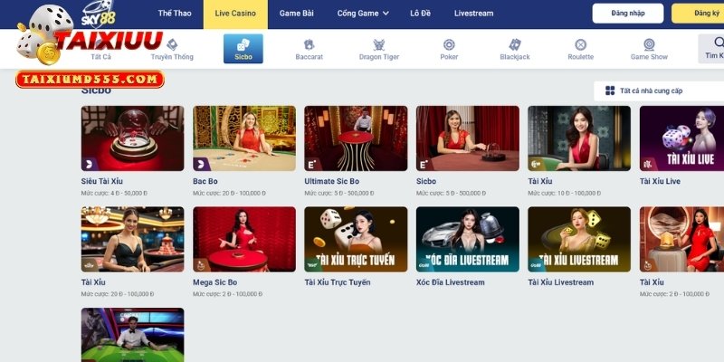 Tận hưởng quay thưởng từ nhà cái online Sky88